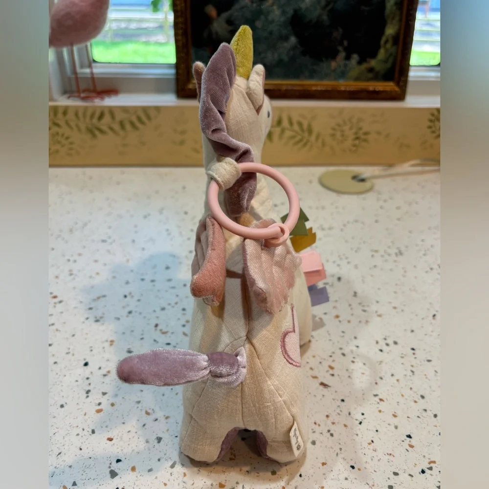 Itzy Ritzy Unicorn Baby‎ Toy Plush Crinkle Sensory Tags